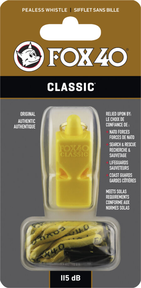 Σφυρίχτρα FOX40 Classic Safety Κίτρινη με Κορδόνι - Image 27