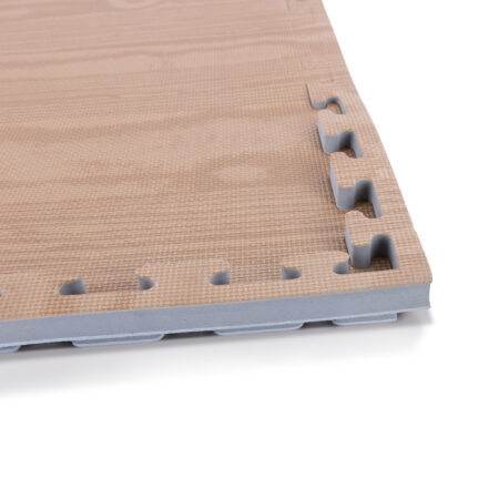 Δάπεδο Προστασίας Puzzle EVA 100x100x2 cm – Ξύλο / Γκρι - Image 3
