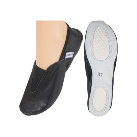 Παπούτσια Ρυθμικής Γυμναστικής Δερμάτινα Μαύρα, Νο34 - Image 10