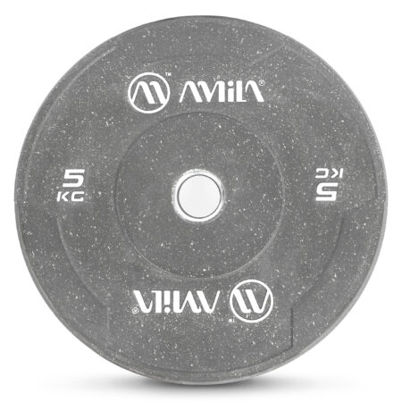 Δίσκος Color Bumper Plate Slim 50 mm 5 kg – Γκρι - Image 1