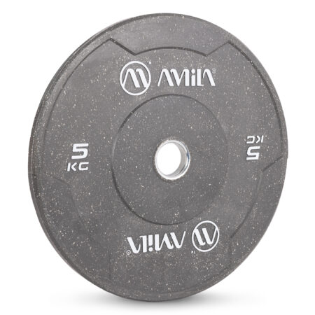 Δίσκος Color Bumper Plate Slim 50 mm 5 kg – Γκρι - Image 2