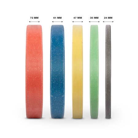 Δίσκος Color Bumper Plate Slim 50 mm 5 kg – Γκρι - Image 4