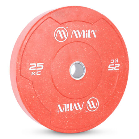Δίσκος Color Bumper Plate Slim 50 mm 25 kg – Κόκκινο - Image 2